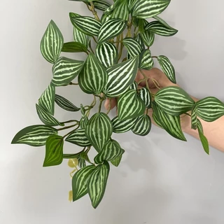 25 ซม.ประดิษฐ์ Ivy Pothos ต้นไม้ปลอม,แขวนกระถางต้นไม้สําหรับ Wall Home Patio ในร่มกลางแจ้ง Decor