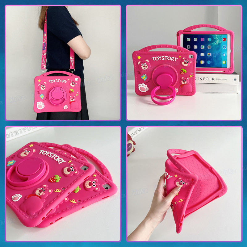 ขาตั้งหมุนได้ 360 องศาเด็กปลอดภัยน่ารัก 3D Cat ซิลิโคนอ่อนนุ่มลายการ์ตูนกันกระแทกแท็บเล็ตพร้อมที่ใส่ดินสอสําหรับ Samsung Galaxy Tab A9 SM-X110 X115 X117 A9 Plus X210 X216B X218U A7 Lite 8.7 T220 T225 A 8.0 T290 T295 A8 X200 X205 A7 T510 - รูปที่ 6