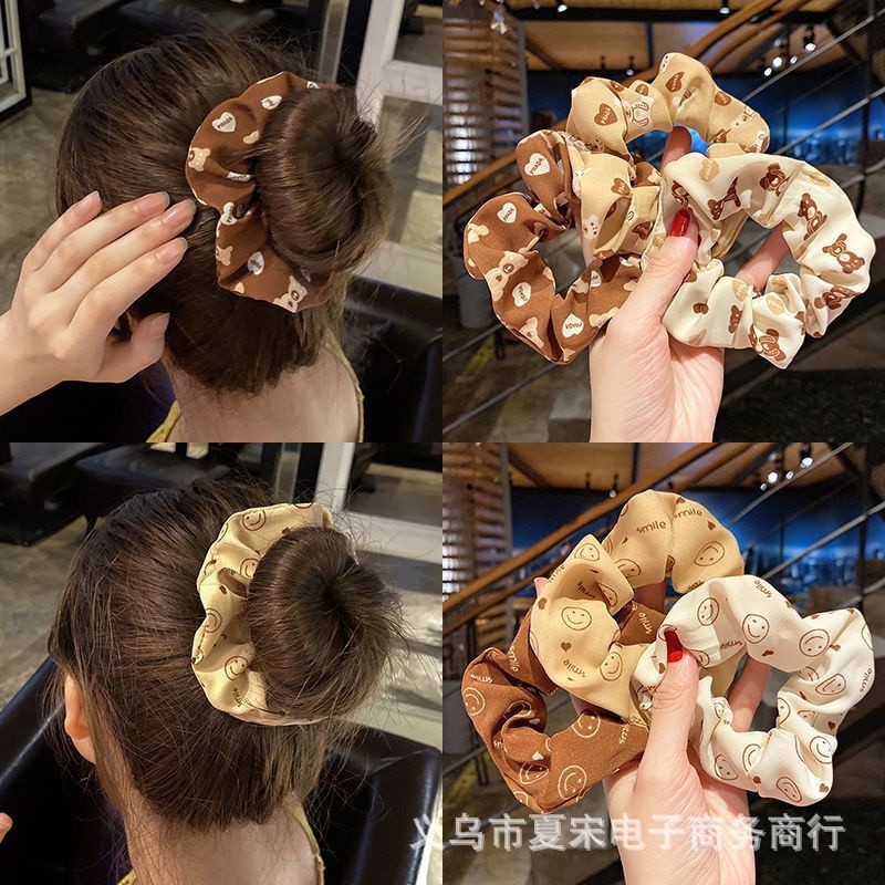 shiny girl ยางรัดผมหางม้า แบบยืดหยุ่น สีแคนดี้ สําหรับเด็กผู้หญิง Candy color elastic ponytail hair band for girls