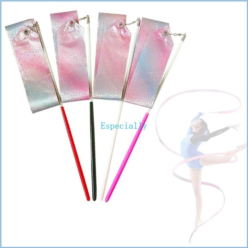 Esp Rhythmic Dance Ribbons ยิมนาสติกริบบิ้น Streamers เต้นรํา Streamers Twirling สําหรับยิมนาสติกเต้นรําศิลปะ