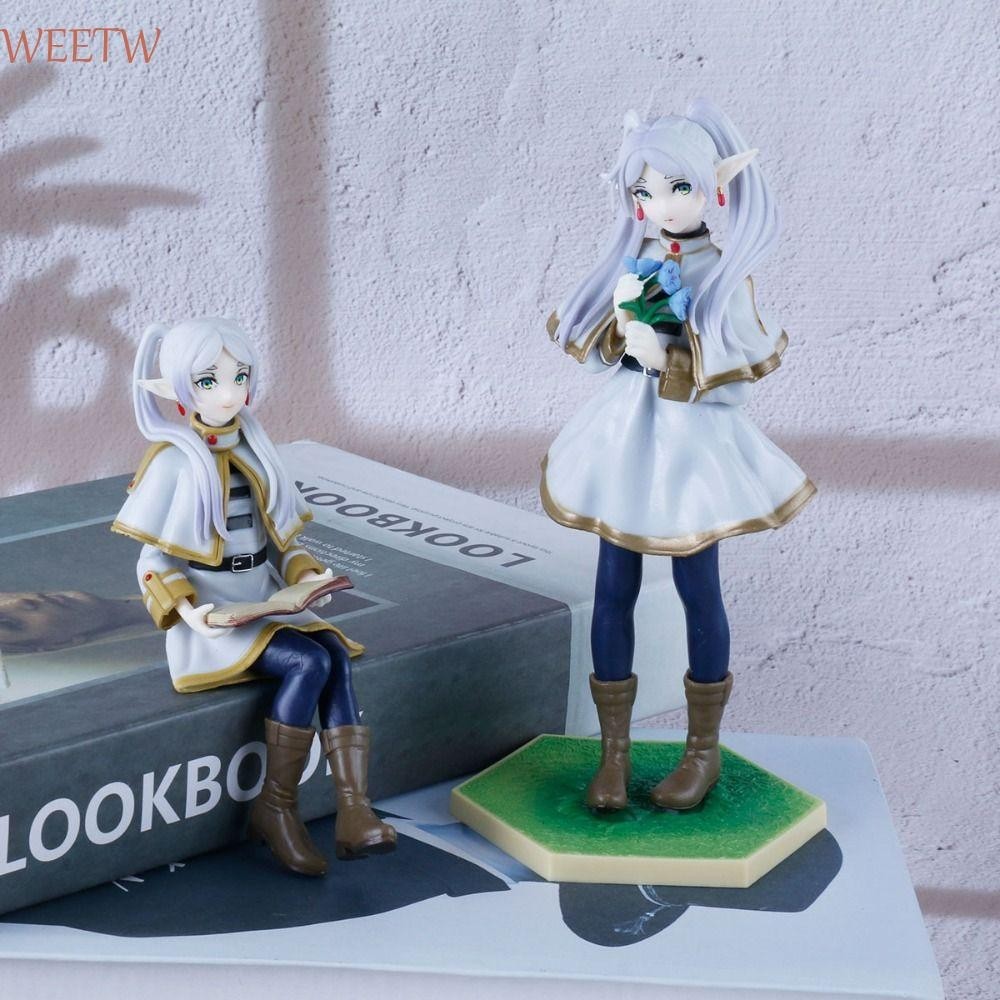 Weekw Frieren Action Figure, Beyond Journeys End เครื่องประดับ Luminasta Frieren ตุ๊กตา, น่ารักนั่ง PVC Kawaii Fern อะนิเมะตุ๊กตาคอลเลกชัน