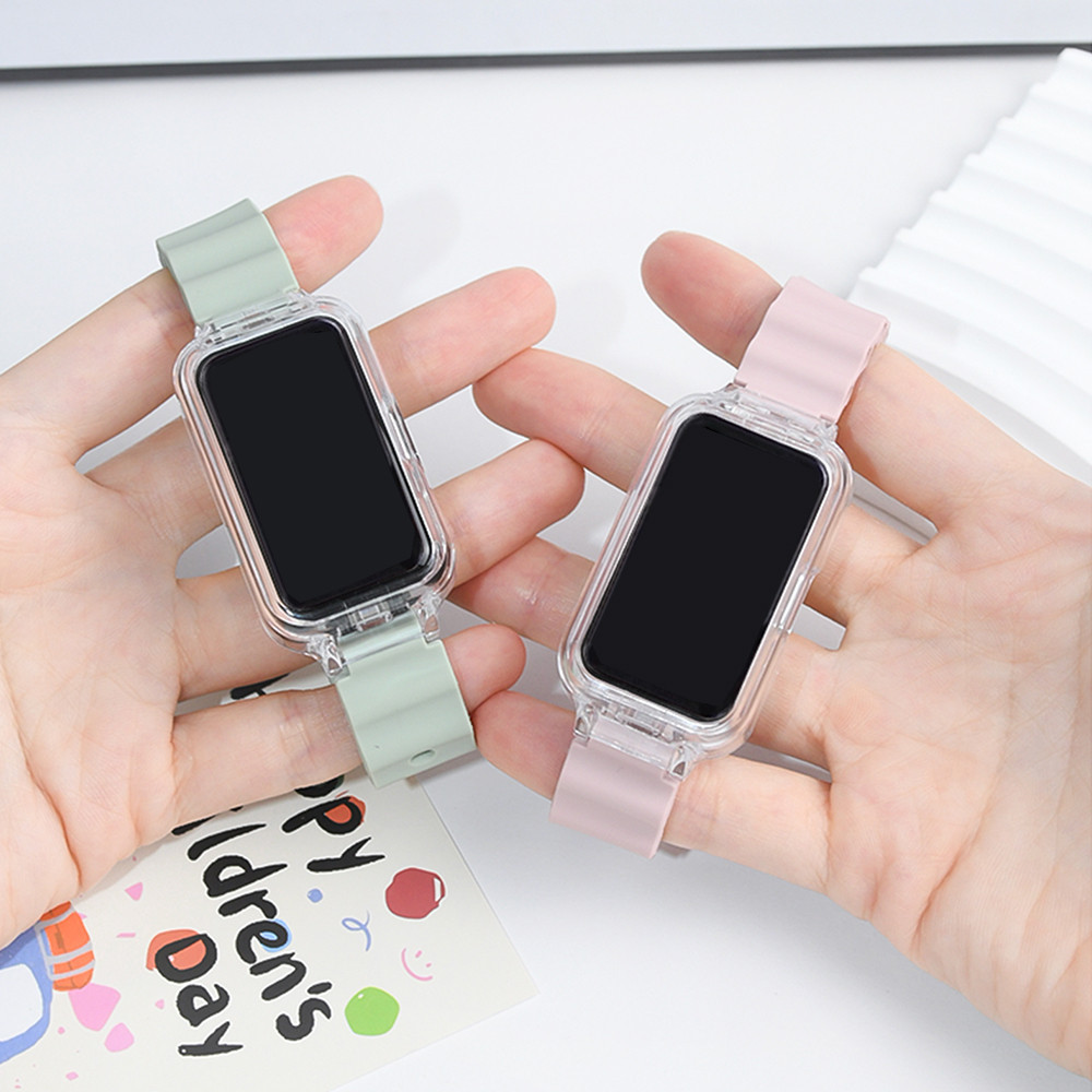 Ocean สายซิลิโคนสําหรับ Samsung Galaxy Fit 3 SmartWatch สายรัดข้อมือกีฬา Bracelect Cover