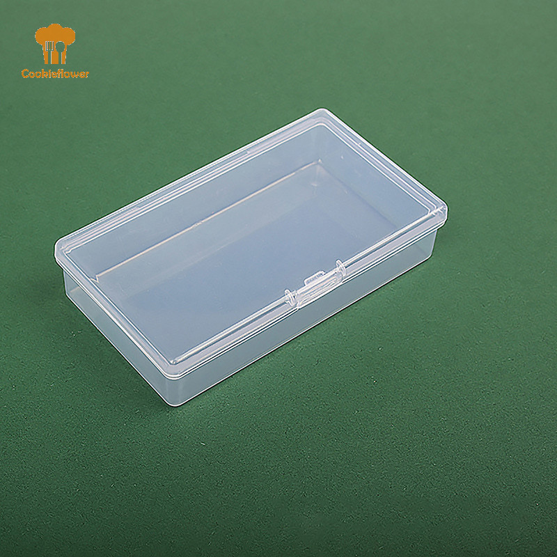Ckfr กล่องเก็บของพลาสติกใส Organizer สติ๊กเกอร์กล่องคอนเทนเนอร์เดสก์ท็อป Washi เทปสติกเกอร์กล่อง Art เครื่องมือเครื่องเขียนใหม่