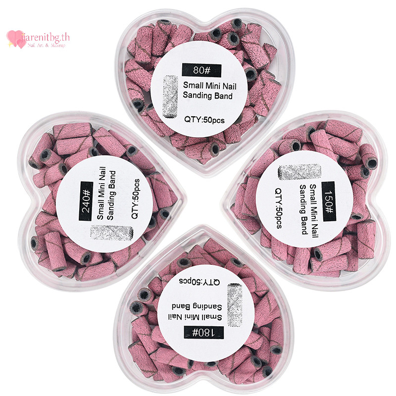 Renbg Nail Art Sanding Bands Gel Polish Remover เครื่องมืออุปกรณ์เสริมสําหรับเครื่องเล็บไฟฟ้าเจาะเล็บ Bits TH