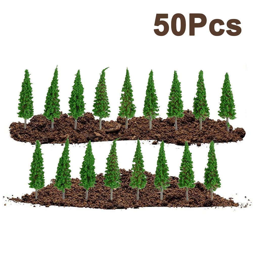 Whoops ~ 50X ต้นไม้รถไฟ Railroad Diorama ทิวทัศน์ภูมิทัศน์สําหรับ HO OO Scale 65 มม.