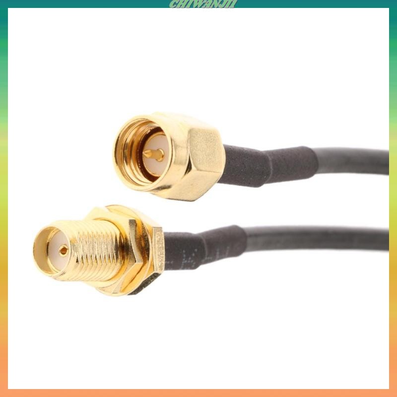 [เท่าไหร่1] เสาอากาศ WiFi 2x RP-SMA สายไฟโคแอกเซียลสําหรับเราเตอร์ Wi WLAN#3