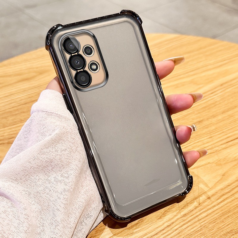 SAMSUNG ปลอกสําหรับsamsung Galaxy A23 A32 A52 4G 5G A33 A53 A73 M32 A52S 5GหรูหราElectroplatedสี่มุมAnti Dropซิลิโคนใสนุ่มโทรศัพท์ป้องกันกรณี