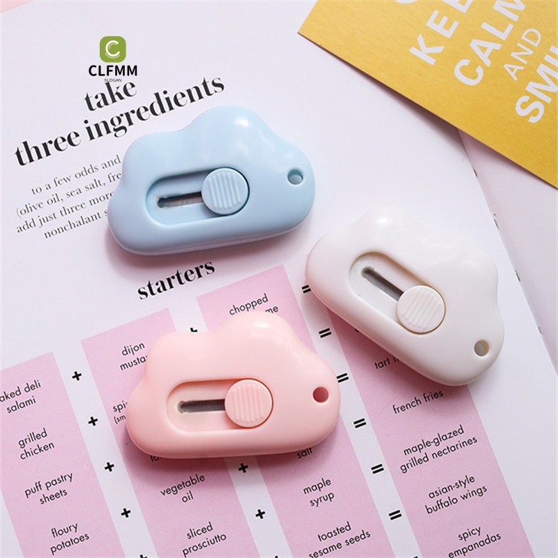 คัตเตอร์มินิ ก้อนเมฆสีสันสวยงาม น่ารักสุดๆ ใช้งานได้ง่าย พร้อมส่งจากไทย G2672