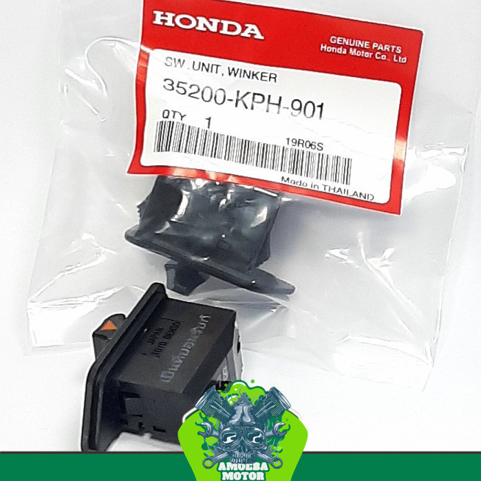 TOMBOL Kharisma สวิตช์ไฟเลี้ยว ปุ่ม sen switch winker Revo Supra X 125 35200 KPH 901 คุณภาพเดิม