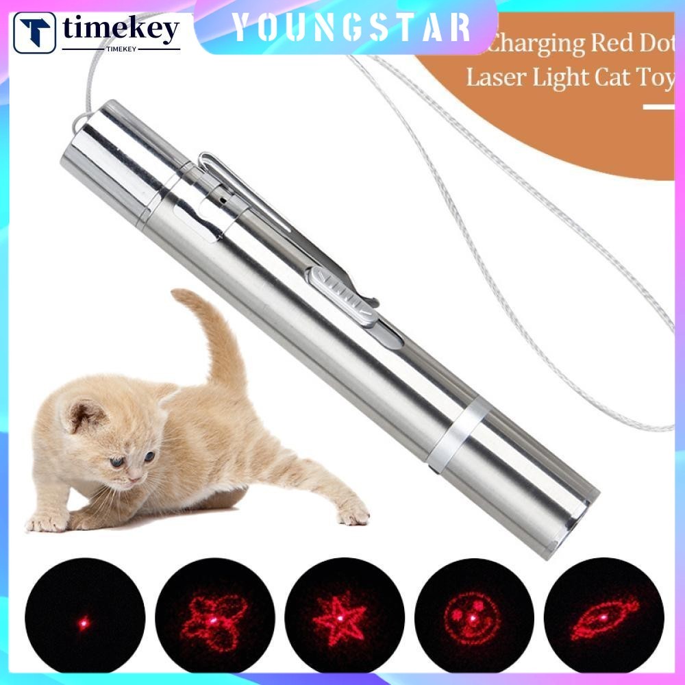 Fyg 3-in-1 Interactive Usb ชาร์จ Red Dot แสงเลเซอร์ของเล่นแมวแมวตลก Laser Sight Pointer ปากกาแมว Chaser Stick L4V8