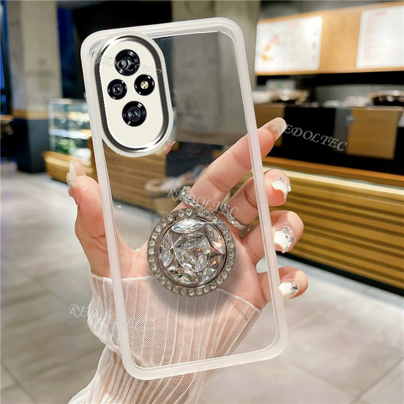 เคส Honor 200 200 Pro 5G 2024 ใหม่ป้องกันกล้อง Ultra Thin โปร่งใสนุ่มเคสโทรศัพท์ Honor200 Pro Honor2