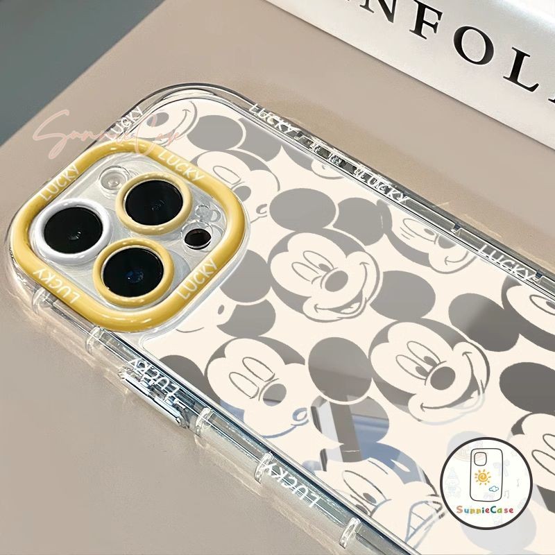 การ์ตูนแนวโน้ม Mickey Cherry การ์ตูนดูเดิล IPhone 16 11 14 13 15 12 Pro Max 7Plus 7 14 8 15 Plus XR X XS Max SE เคสไอโฟน
