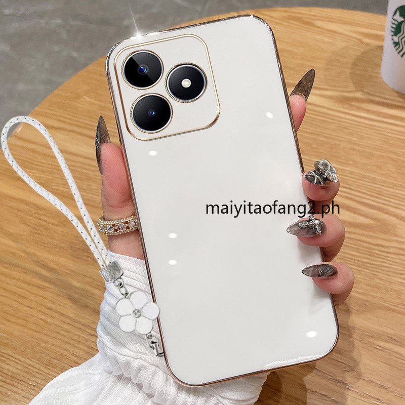 ปลอกสําหรับoppo Realme C53 C51 C63 C61 4G Narzo N53 N63 Realmeหมายเหตุ50เคสโทรศัพท์สไตล์เกาหลี6Dซิลิ