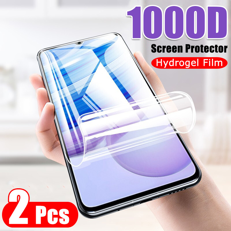 Vivoy36 vivoY36i vivoY35 Y35Plus 1-2 ชิ้น 1000D HD Clear Soft Hydrogel ฟิล์มสําหรับ vivo Y35 Plus Y3