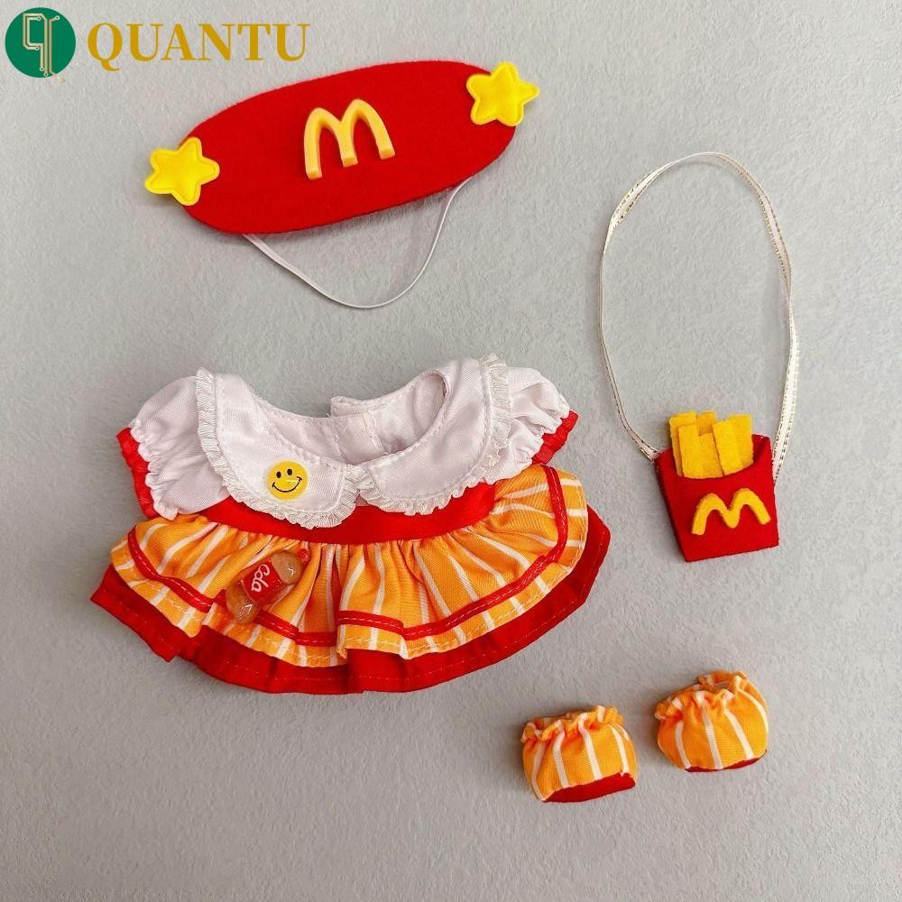 Quantu ตุ๊กตา Lolita ชุด,เสื้อผ้าตุ๊กตา Lolita 20 ซม.ผ้าฝ้ายตุ๊กตาเสื้อผ้า,ตุ๊กตา BJD อุปกรณ์เสริมของเล่น Mini หลายสีผ้าฝ้ายตุ๊กตา Lolita ชุดเด็กของขวัญ