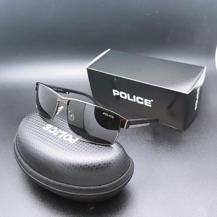 กระจกแฟชั่นล่าสุด!!! POLICE POLARIZED GLASSES สําหรับผู้ชาย P24 – P1216/ANTI-GLARE ครบชุด ราคา ถูกที่สุด ดีลบีเคเค แกลเลอรีภาพที่ 2