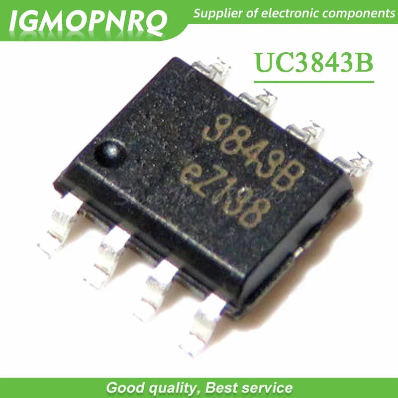 10PCS UC3842A UC3843A UC3843B UC3845B UC3842 UC3843 UC3844 UC3845 B UC3845BD1R2G SMD SOP-8 ชิปไฟ