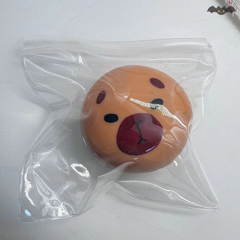 [PE] น่ารักการ์ตูน Capybara ความเครียดบรรเทา Anti-stress ของเล่นเด็กยืดหยุ่น Rebound ของเล่น Deion บีบของขวัญปาร์ตี้ TH