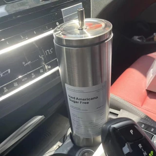 แก้วเก็บความร้อน B0121 ขนาด 600ML/20OZ สแตนเลส304 พร้อมหลอด Americano Cup แก้วเยติ แก้วกาแฟ เย็น