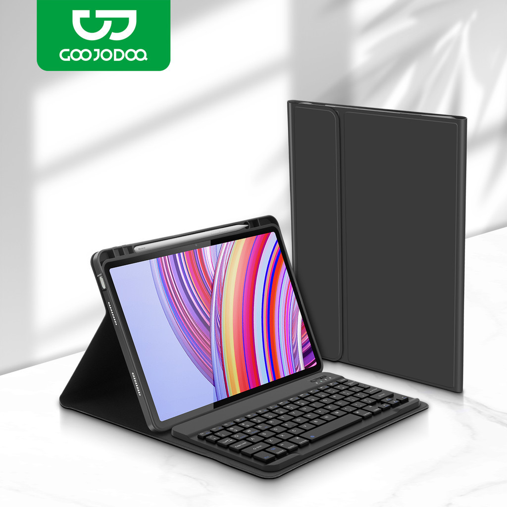 GOOJODOQ tablet protective cover with adjustable tilt angle and breathable honeycomb back panel for Redmi Pad Pro 12.1