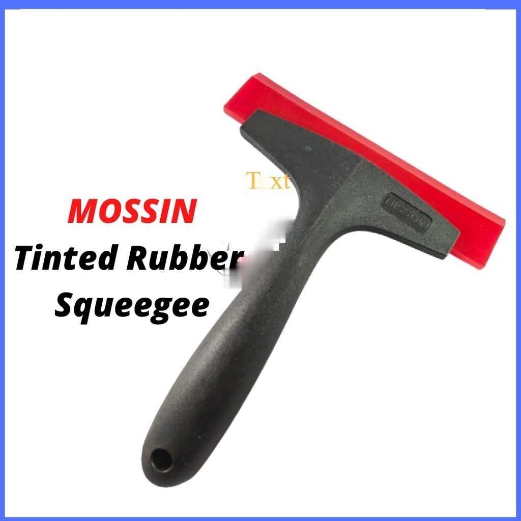 BS MOSSIN MR-271 Tinted สติกเกอร์ปาดน้ํา Scrap Sillicon ยางสีแดงคุณภาพสูงหน้าต่างฟิล์ม Handle แผ่นเค