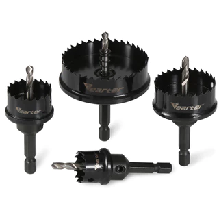 14-51 มม.ผนังบาง M42 Bi-Metal Hole Saw ชุด 6.35 มม.Hex Shank สําหรับไม้โลหะสแตนเลสพลาสติก PVC Hole เปิดเครื่องมือ