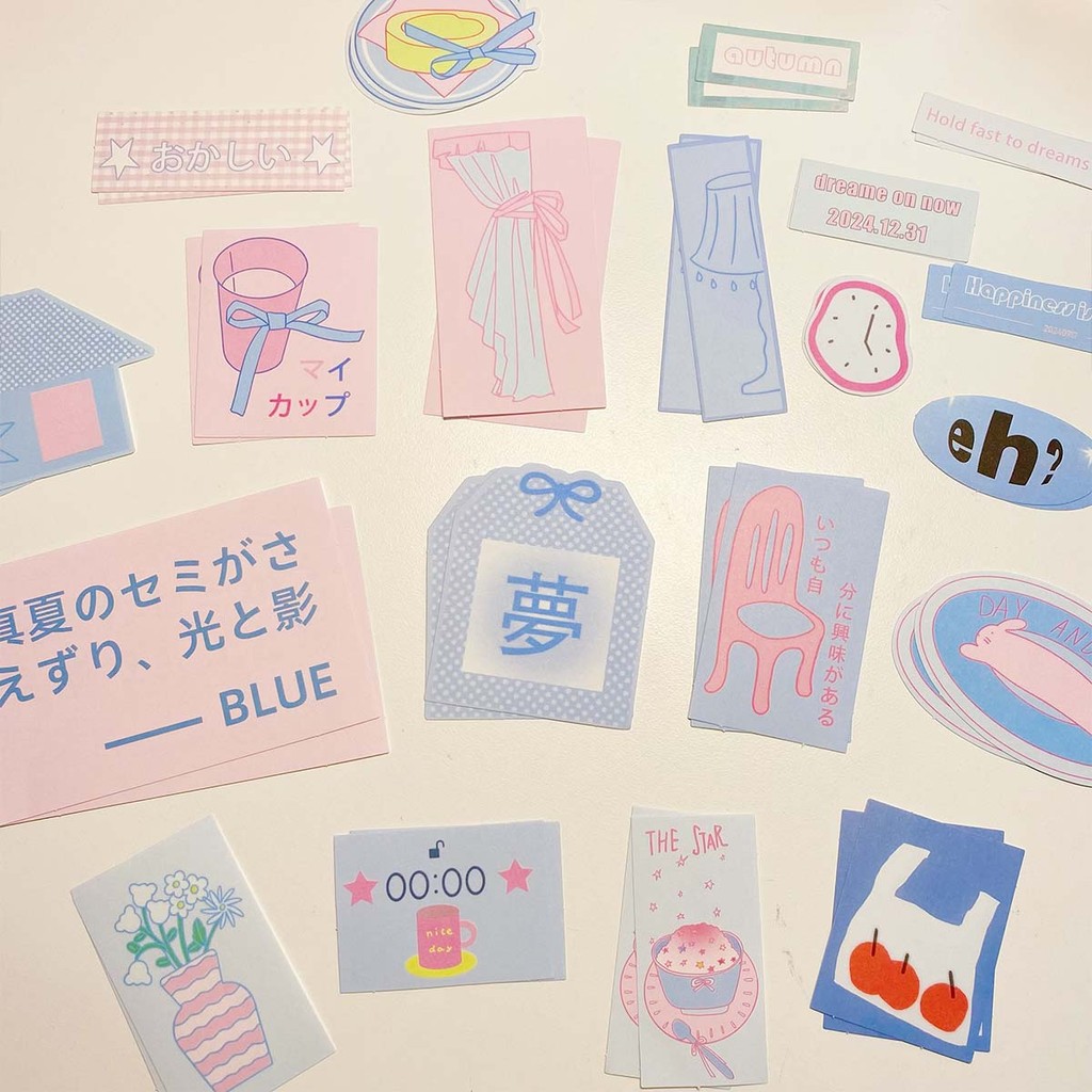 สินค้าใหม่ Writable Sticker Pack Handbook สติ๊กเกอร์ตกแต่ง Girl Heart Original