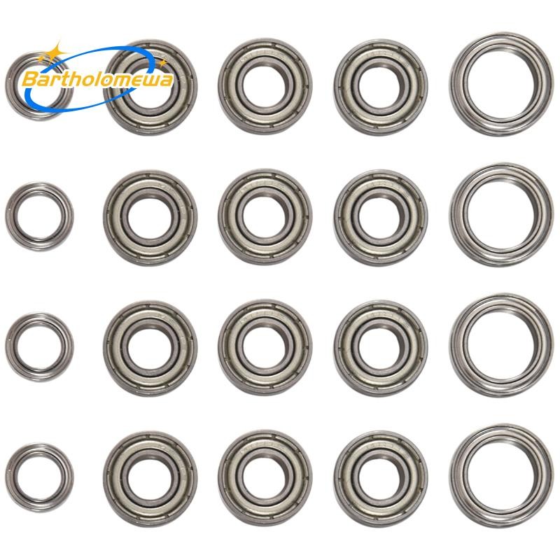 bartholomewa20Pcs Ball Bearing Kit สําหรับ Tamiya TT01 TT-01 TT01D TT01E TT01R DF02 1/10 RC รถอะไหล่