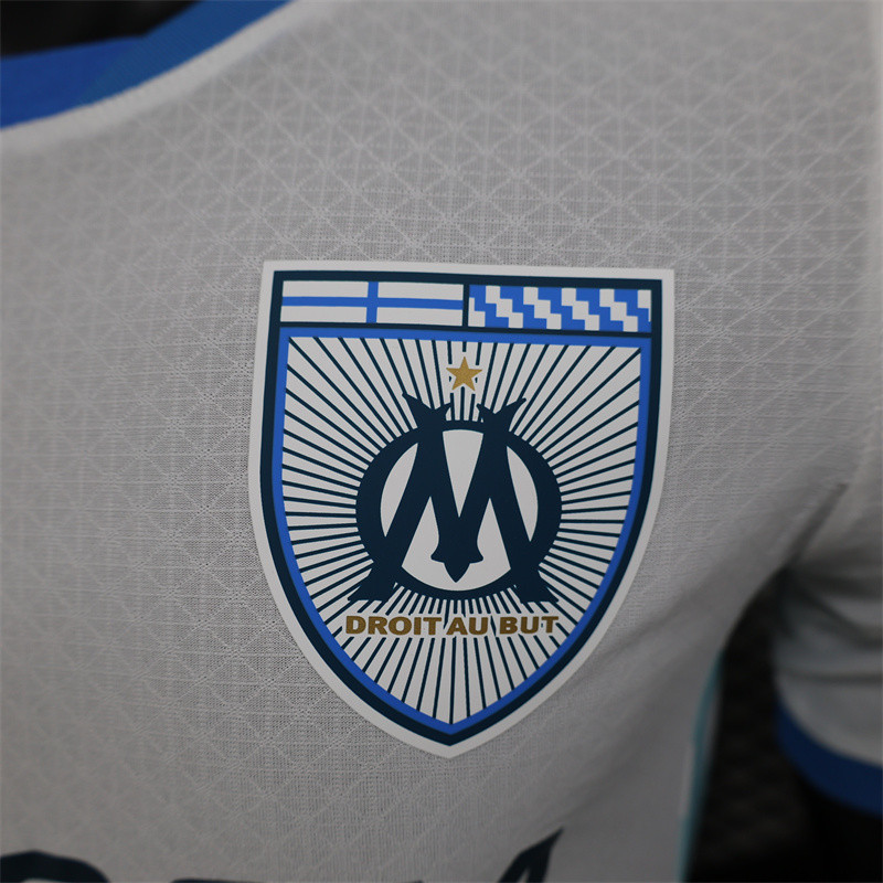 Player Issue 24/25 OM Home Football Jersey and T-shirt S-2XL,สามารถเพิ่มชื่อและหมายเลขของคุณได้