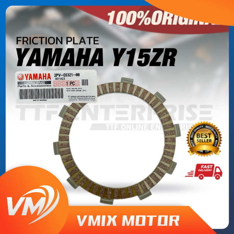 YAMAHA Y15ZR FRICTION PLATE 1 (B171) 2PV-E6321-00 CLUTCH FRICTION PLATE Y15 ZR YSUKU