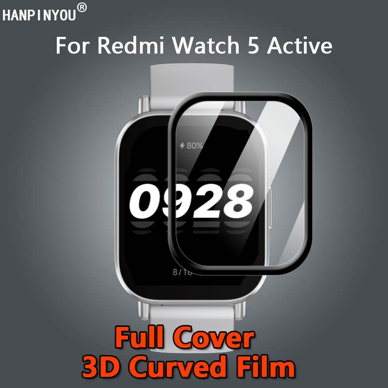 สําหรับ Redmi Watch 5 Active Lite คลุมทั้งหมด HD ชุบใสนุ่ม PET PMMA ฟิล์ม 3D หน้าจอโค้ง Protector - ไม่ใช่กระจกนิรภัย
