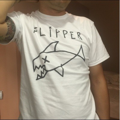 ((ผ้าฝ้ายแท้พร้อมสต็อก) เสื้อยืด Flipper Nirvana Kurt Cobain Cobain สไตล์เดียวกันพิมพ์แขนสั้น