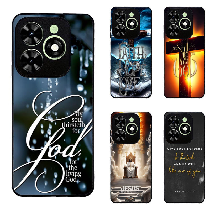 เคสสําหรับ infinix Smart 8 Jesus Christ Bible Verse 2 เคสโทรศัพท์ป้องกันความงามสีดํา