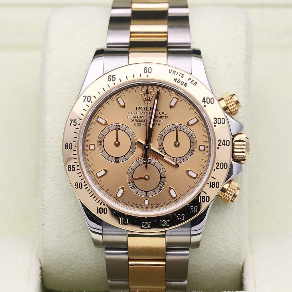 Rolex Rolex นาฬิกาผู้ชาย Universe Counter Type Daytona Room Gold เครื่องจักรอัตโนมัติ116523