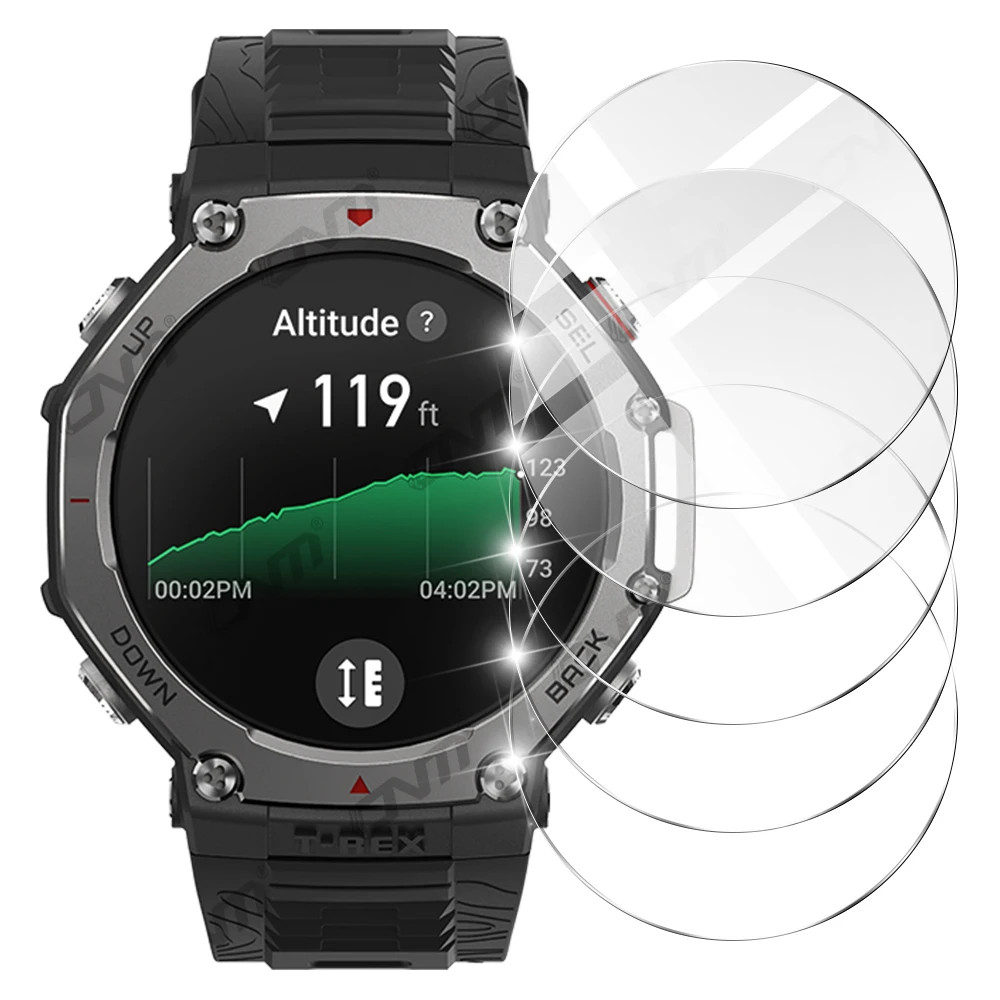 Amazfit T-Rex 3 9H กระจกนิรภัยป้องกันหน้าจอ Amazfit T-Rex 3 2 ฟิล์มโปร่งใสสําหรับ Amazfit T-Rex 3 ป้