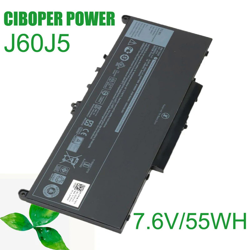 CP Laptop Battery J60J5 J6OJ5 7.6V 55Wh For Latitude E7270 E7470 Series MC34Y R1V85 242WD 451-BBSX