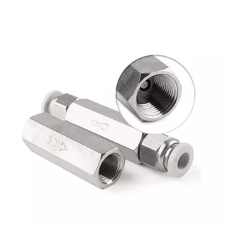 เช็ควาล์วลม วาล์วกันกลับ กันลมย้อนกลับ Check Valve 1/8,1/4,3/8,1/2 พร้อมส่ง