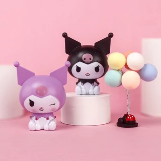 Kuromi Cinnamoroll Pachacco รุ่น Q ตุ๊กตาหัวใหญ่อะนิเมะการ์ตูนเค้กวันเกิดตกแต่งของขวัญของเล่นเด็ก
