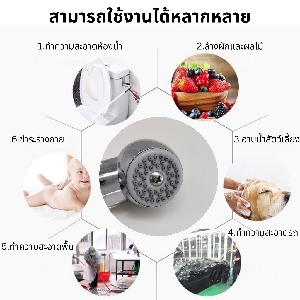 หัวชำระ สายฉีดชำระ ชุดสายฉีดชำระ อุปกรณ์ในห้องน้ำ - รูปที่ 2