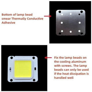 4640 High Power 50W DC 3.2V 3.7V 30V 150V 5000LM Led ซิลิโคนเลนส์ COB โคมไฟสีขาวสําหรับ Spotlight หลอดไฟ DIY น้ําท่วมกลางแจ้งชิป