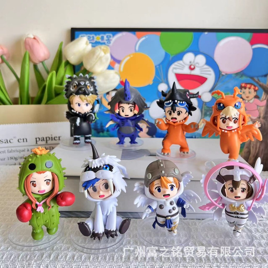 เครื่องประดับทำมือ Digimon Cartoon Blind Box Tyrannosaurus Beast Garu Beast Sea Lion Beast Angel Bea