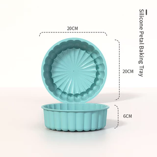 ซิลิโคนเบเกอรี่แม่พิมพ์ Fluted รอบเค้ก Pan Non-Stick Bundt รูปแบบ Jello Buntcake เจลาติน Loaf ขนมปัง Mould