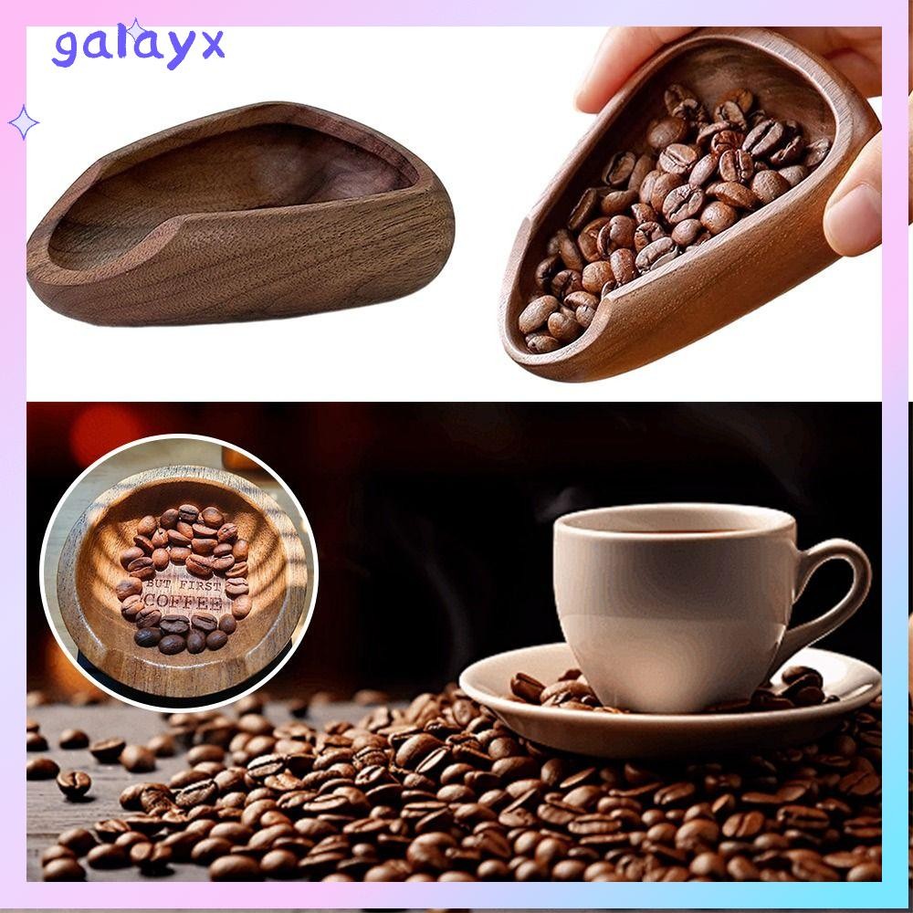 กาแลกซ์ ถ้วยตวงเมล็ดกาแฟ,ไม้สีน้ําตาลเมล็ดกาแฟถาดปริมาณ,คุณภาพสูงมือพื้นดินเครื่องมือกาแฟพื้นผิวเรียบคาเฟ่อุปกรณ์เมล็ดกาแฟช้อนโฮมออฟฟิศ