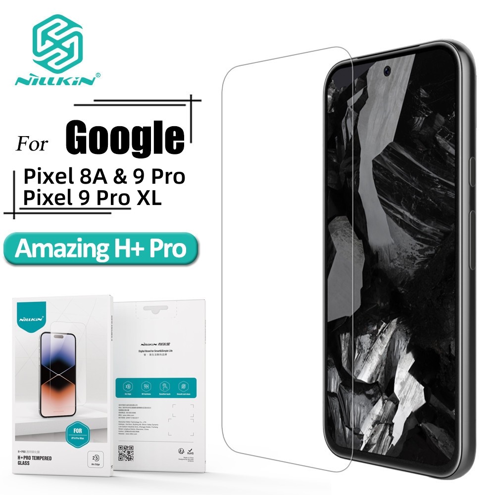 Nillkin กระจกนิรภัยสําหรับ Google Pixel 9 Pro XL Pixel 9 Pro 8A Anti-Glare H + Pro โปร่งใส 9H Anti E