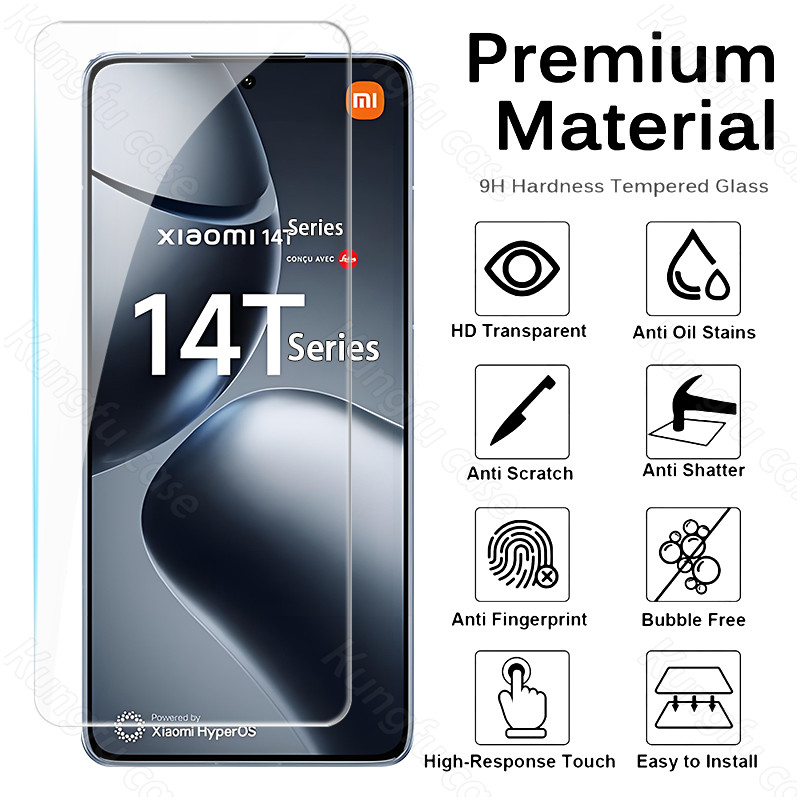 2 ชิ้น 9H แก้วใสเต็มหน้าจอ 3D โค้งขอบ Protector สําหรับ Xiaomi 14T Pro Xiaomi14TPro 14T 13T Xiaomi13TPro Xiao mi 5G โปร่งใสป้องกันหน้าจอ HD กระจกนิรภัย
