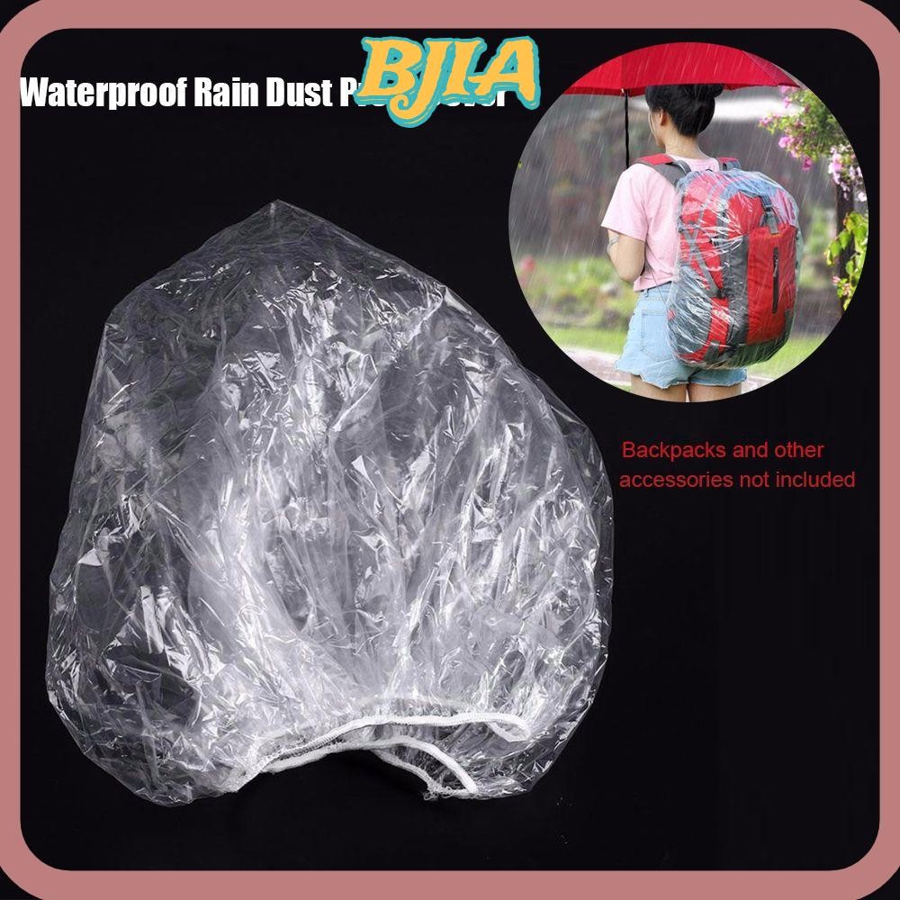 Bja กระเป๋าเป้สะพายหลังกันฝน,พลาสติกใส Knapsack Rain Cover, เครื่องมือกลางแจ้ง Acctivity ผ้าคลุมกันฝนกันน้ําแบบใช้แล้วทิ้ง