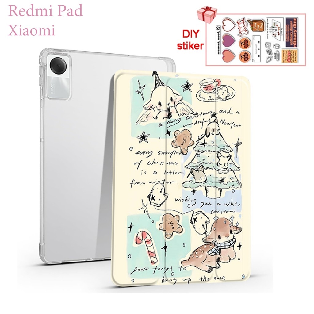 เคส Xiaomi pad 6/6pro เคส Redmi pad se Galaxy Tab A9+ นิ้ว ที่เสียบปากกาด้านขวา เคสลายรูปการ์ตูน ส่งจากไทย เคส3