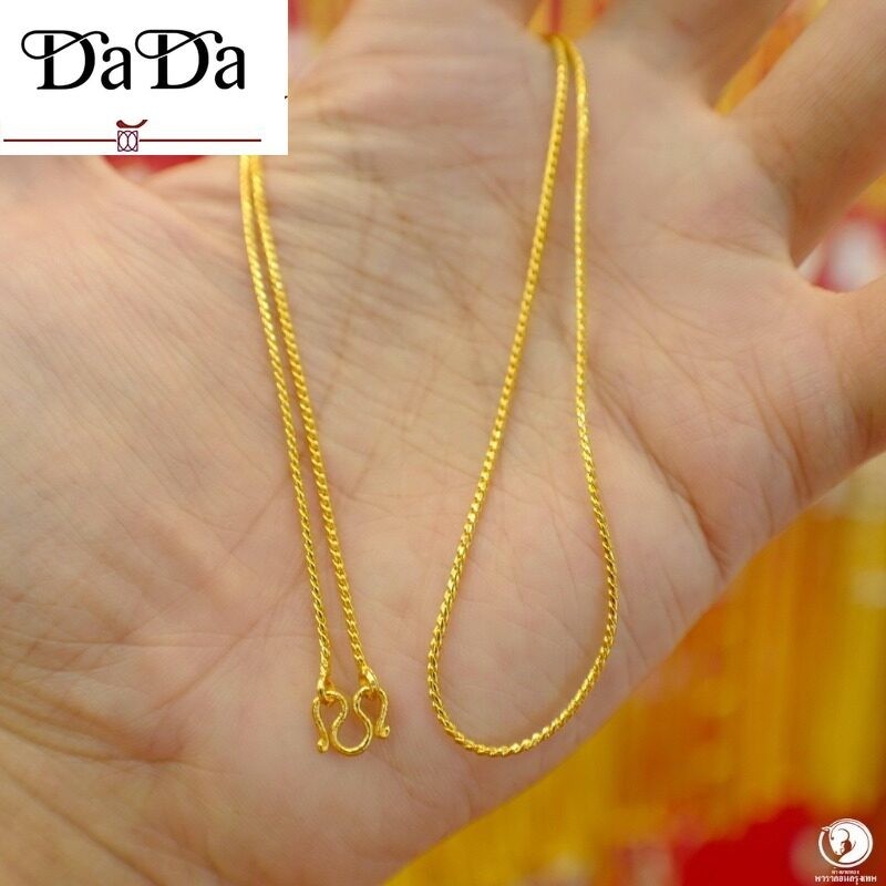 ((((18k) สร้อยคออิตาลี สร้อยคอเกลียวงูทอง 150 ซม. ประณีต Handmade งานประณีตเกรด A สร้อยคอคุณภาพสูงไมครอน Clone Gold คล้ายกันมาก