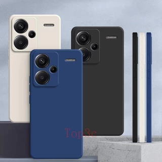 เคส Redmi Note 13 Pro + 5G สีทึบ Redmi Note13 Pro Plus 5G เคสซิลิโคนป้องกันการตกสีธรรมดาเรียบง่าย YT