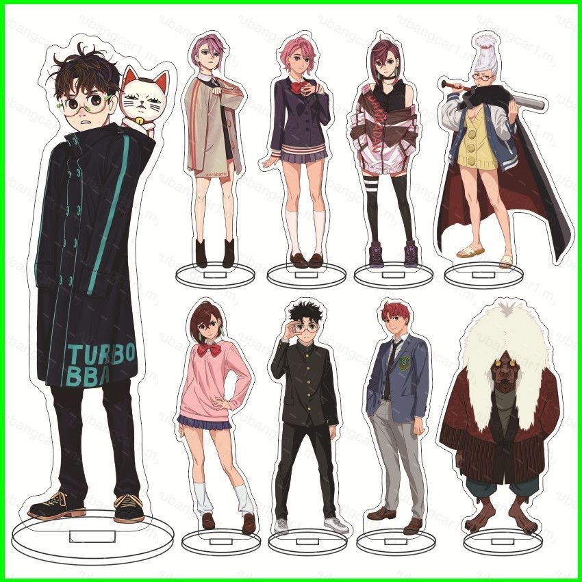 Yb DAN DA DA Momo Ayase Ken Takakura Stands Plate Anime ขาตั้งอะคริลิคแผ่นตกแต่งเดสก์ท็อปที่บ้าน
